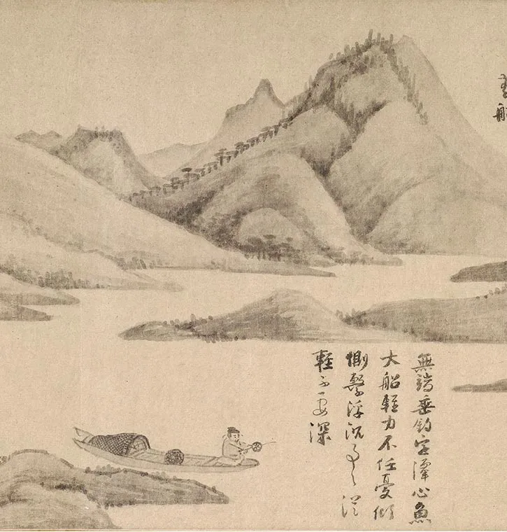 吴镇《渔父图卷-》_14