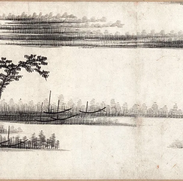 龚贤山水画《千岩万壑图》卷_10