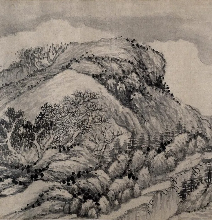 柳堉《溪山行旅图》卷_02