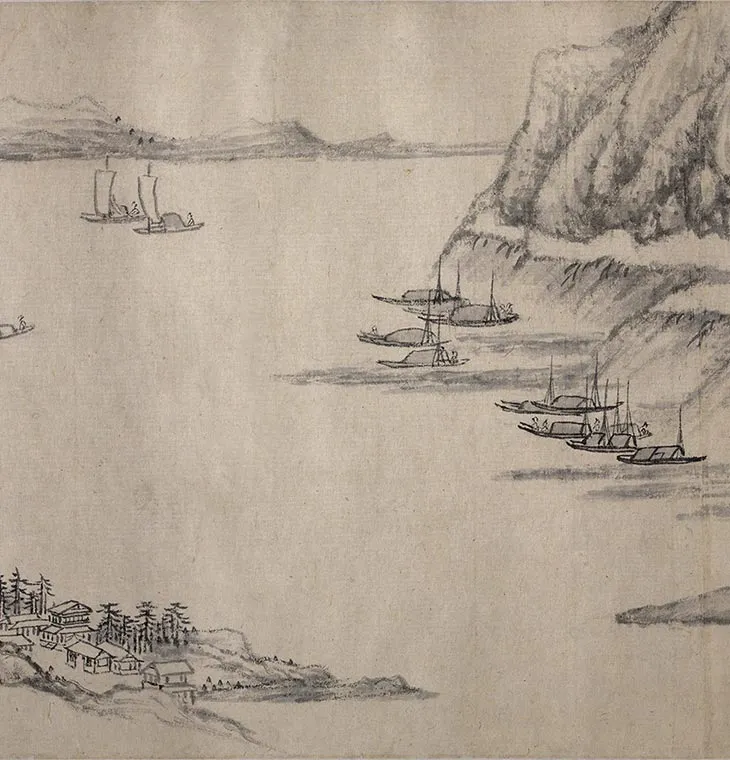 柳堉《溪山行旅图》卷_15
