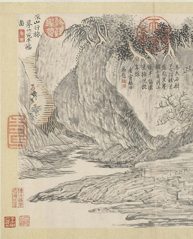 恽寿平《山水花卉图册》（_09