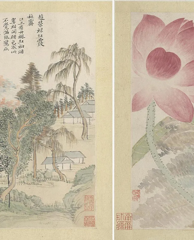 恽寿平《山水花卉图册》（_02