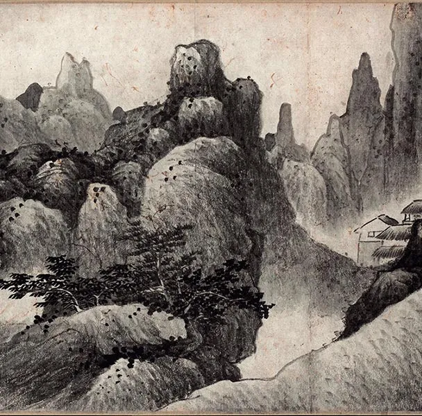 龚贤山水画《千岩万壑图》卷_31