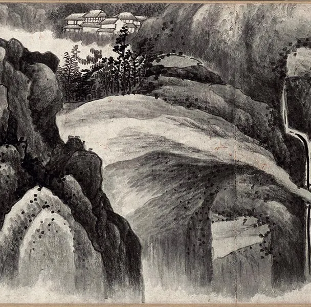 龚贤山水画《千岩万壑图》卷_24
