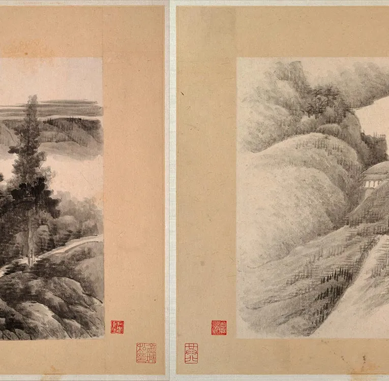 清龚贤山水小景册_15