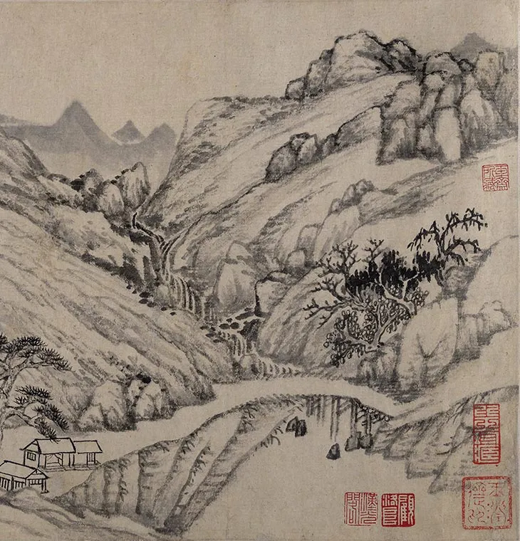 柳堉《溪山行旅图》卷_20