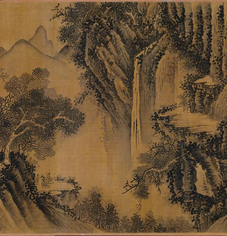 元吴镇山水卷_09
