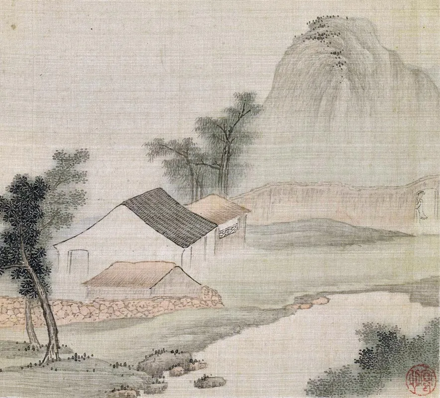 清谢荪《画山水图册》_10