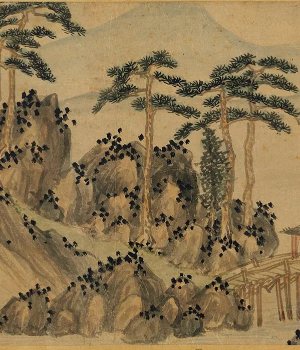 元吴镇画山水卷_06