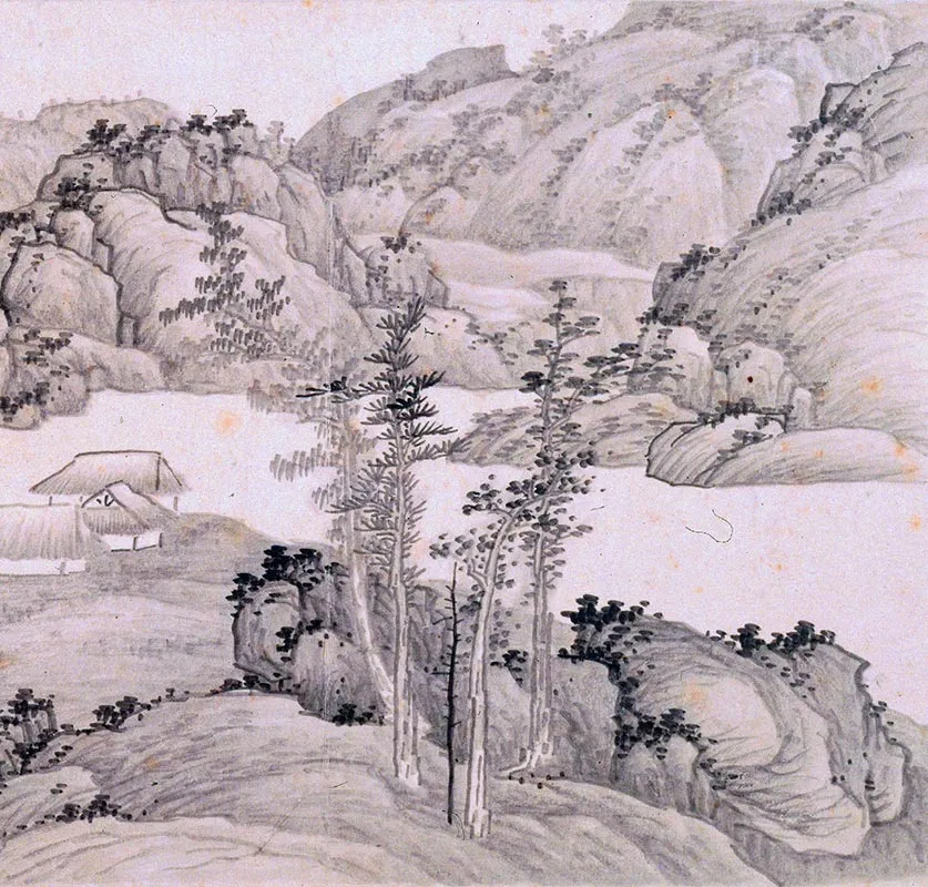 清龚贤山水画册_04