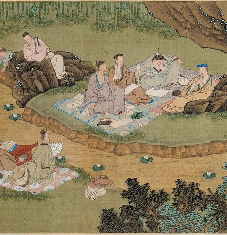 樊沂《兰亭修禊图卷》全卷_18