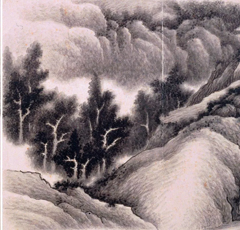清龚贤山水画册_09