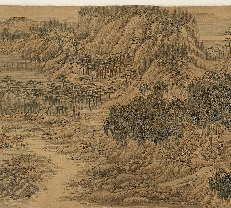 王蒙《仿王右丞辋川图》卷_17