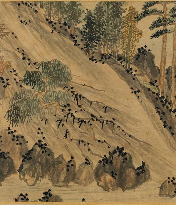 元吴镇画山水卷_05