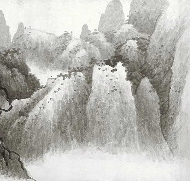 龚贤赠长翁山水卷_35