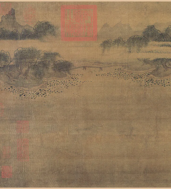 马麟《荷乡清夏图卷》_03