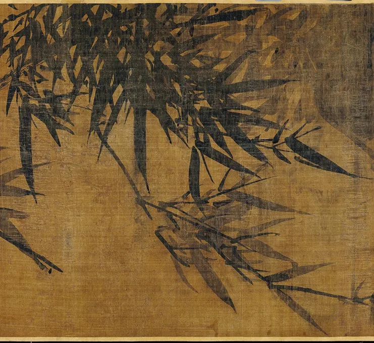 元吴镇墨竹卷_09