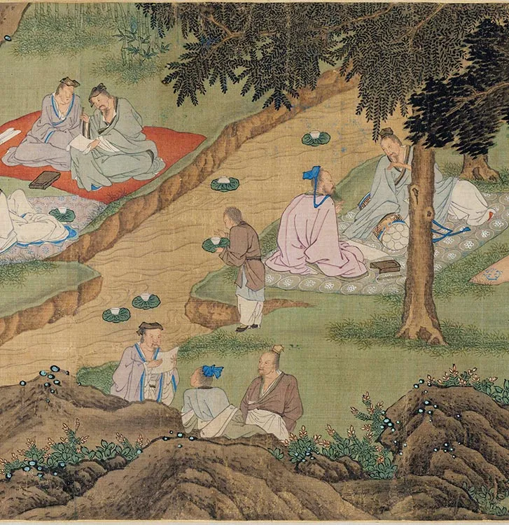 樊沂《兰亭修禊图卷》全卷_16