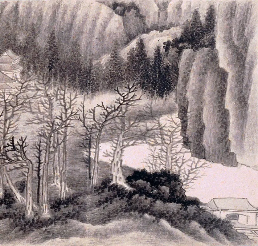 清龚贤山水画册_12