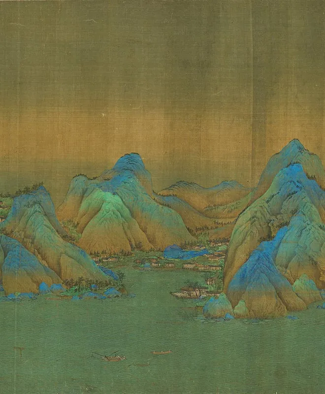 王希孟《千里江山图卷》全卷_17