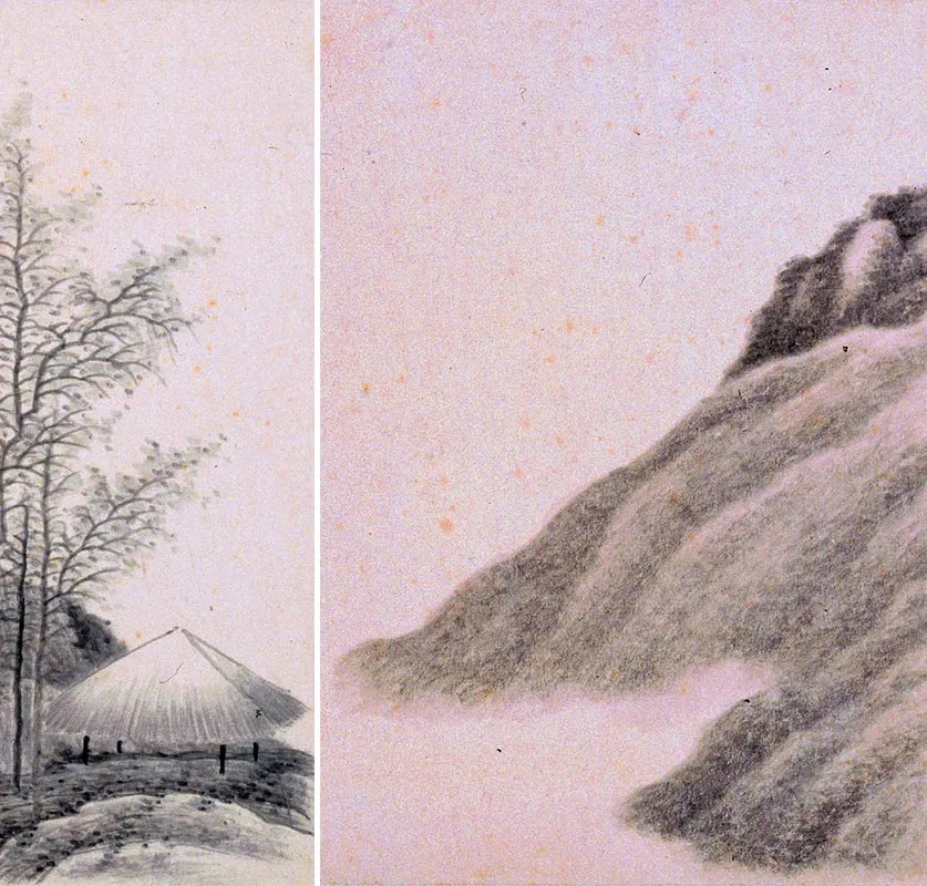 清龚贤山水画册_14
