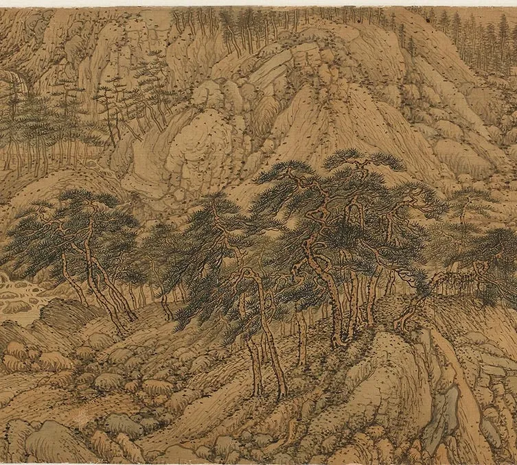 王蒙《仿王右丞辋川图》卷_12