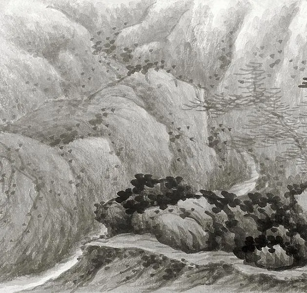 龚贤赠长翁山水卷_21