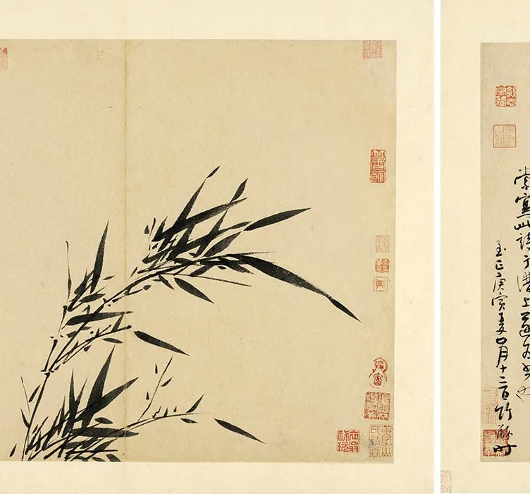 吴镇《墨竹谱册》_19