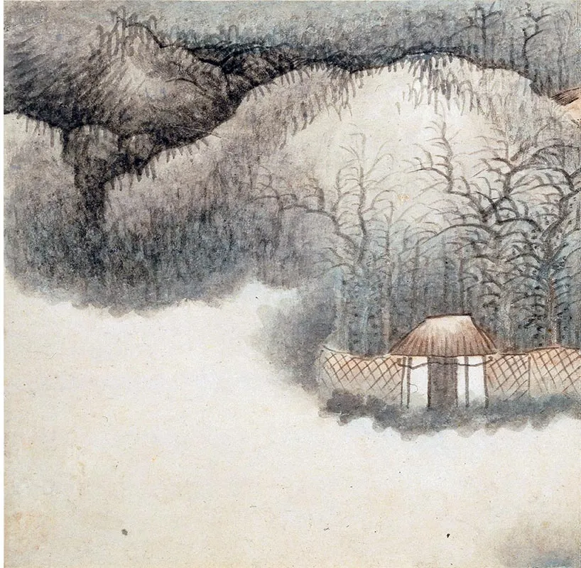龚贤《山水八段图卷》_15