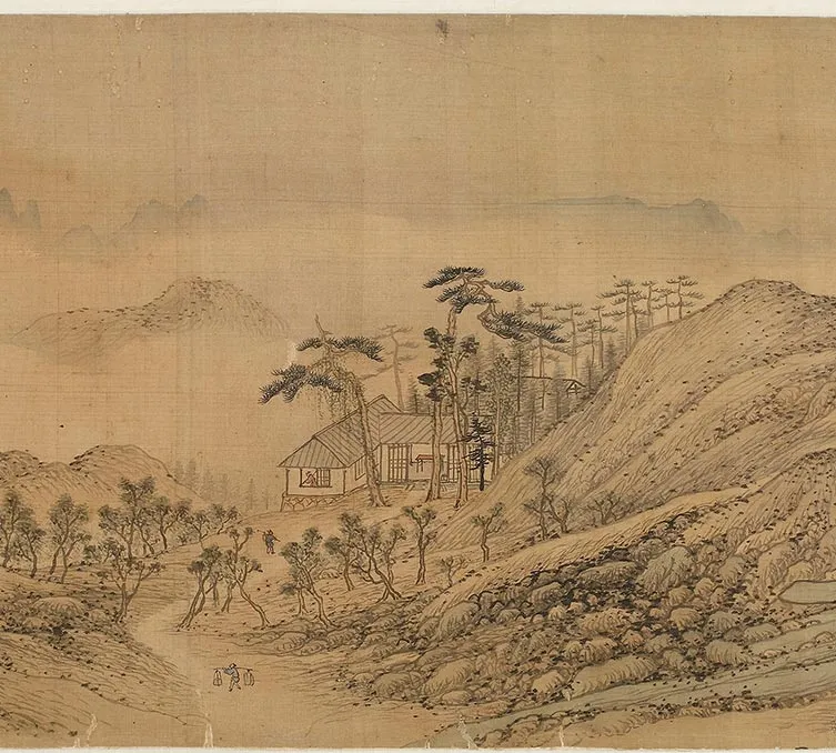 王蒙《仿王右丞辋川图》卷_06