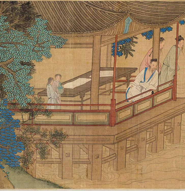 樊沂《兰亭修禊图卷》全卷_09