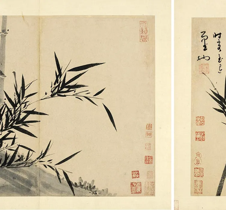 吴镇《墨竹谱册》_12