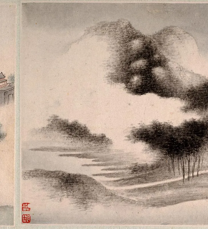 樊圻为玉翁画山水册_05