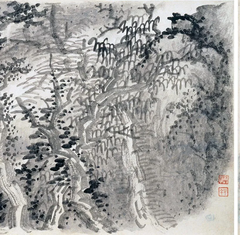 龚贤《山水八段图卷》_08