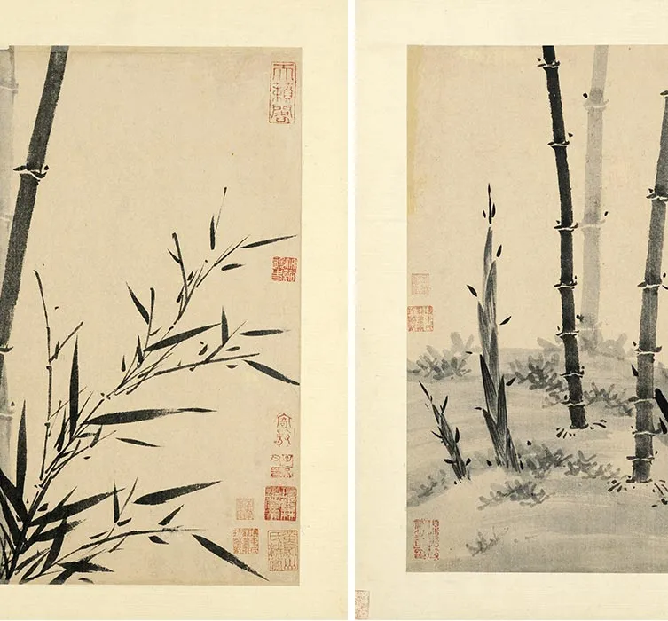 吴镇《墨竹谱册》_04