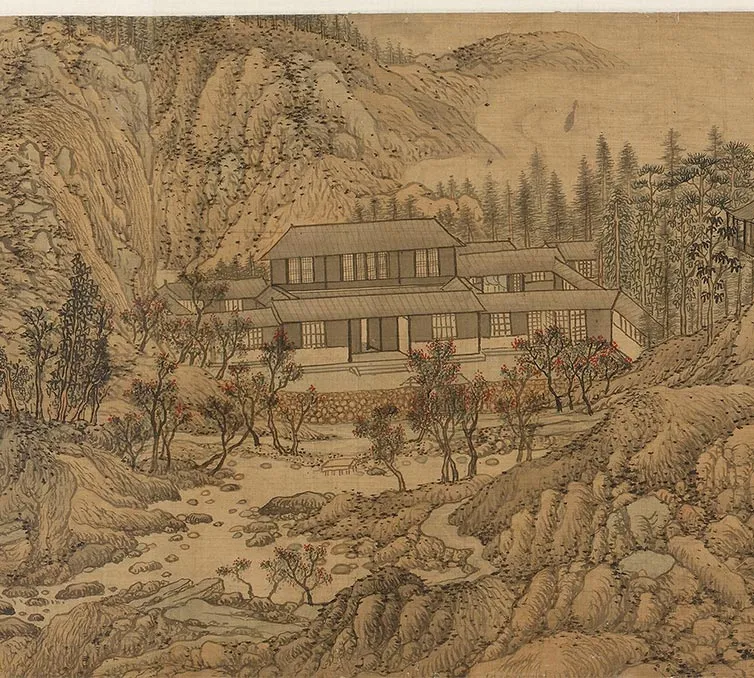 王蒙《仿王右丞辋川图》卷_19