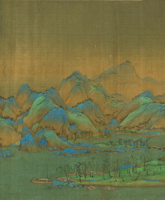 王希孟《千里江山图卷》全卷_18