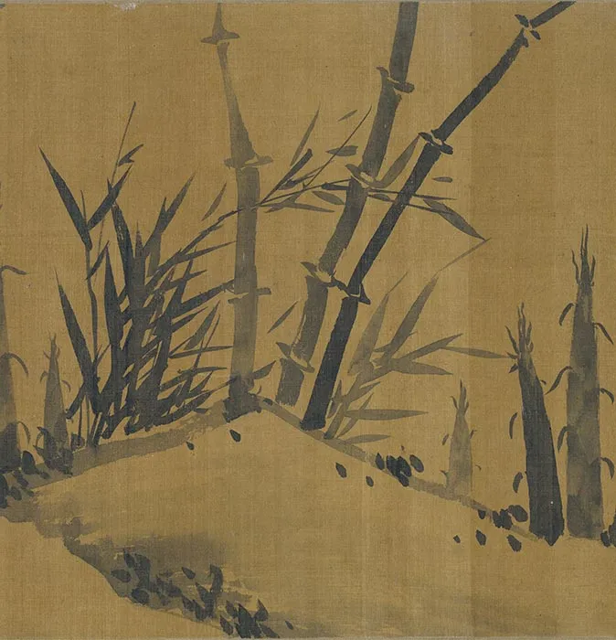 吴镇水墨竹《竹谱卷》_03