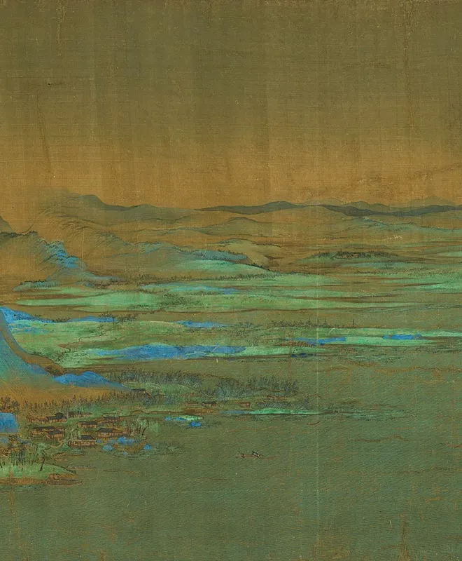 王希孟《千里江山图卷》全卷_25