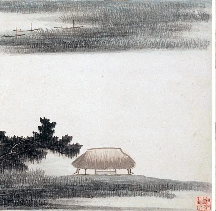龚贤《山水八段图卷》_10