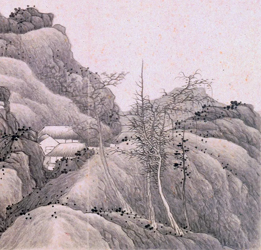 清龚贤山水画册_16
