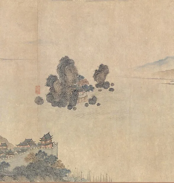 王蒙《长江万里图卷》全卷_13