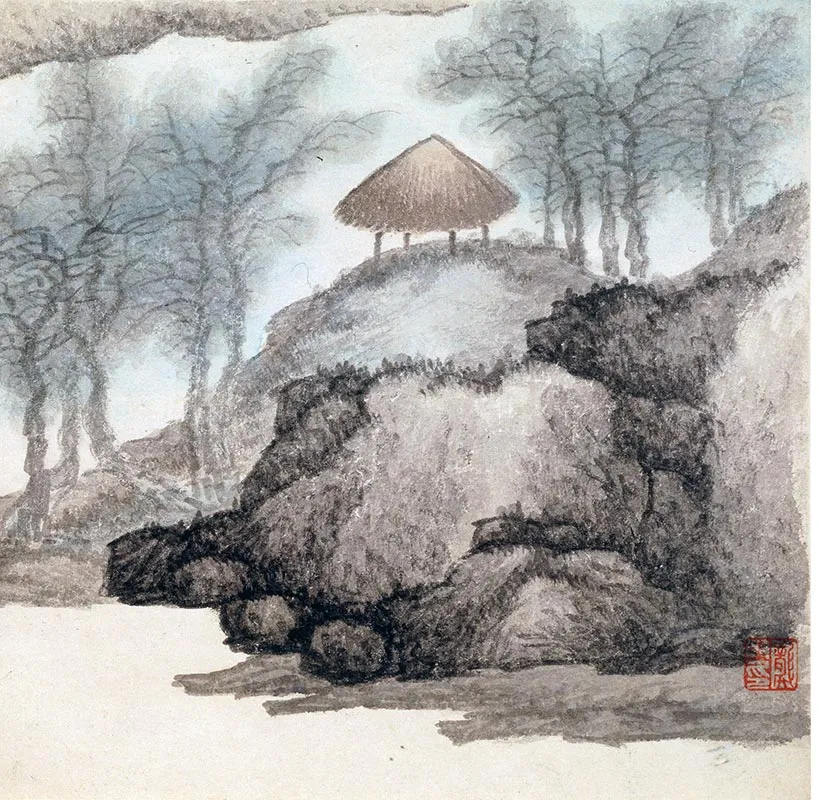 龚贤《山水八段图卷》_12