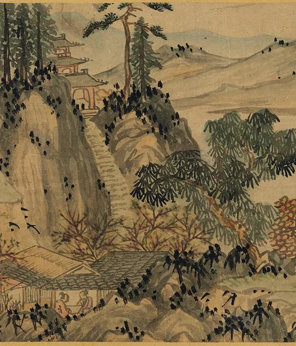 元吴镇画山水卷_10