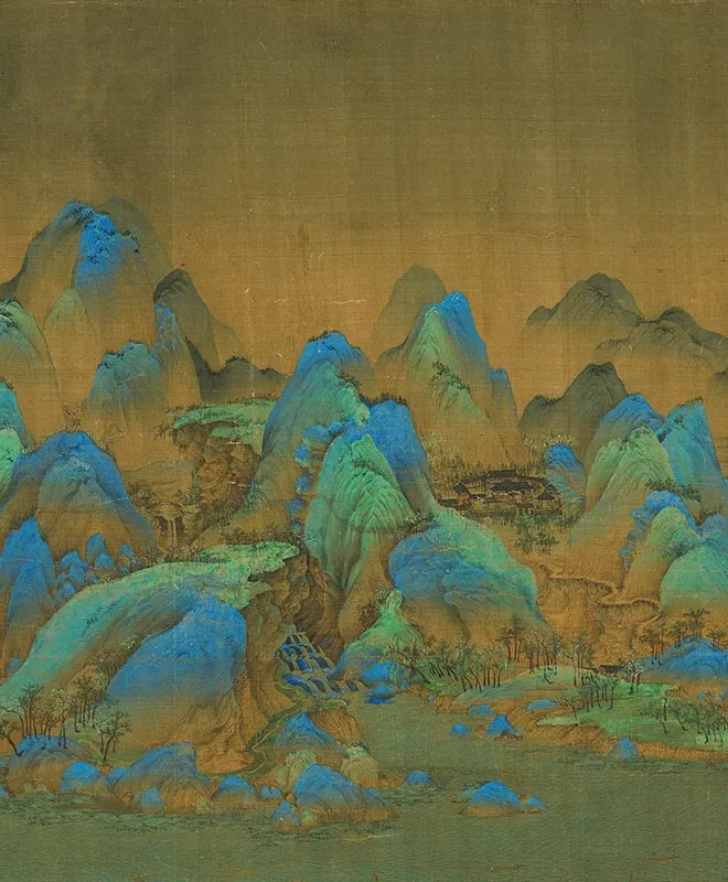 王希孟《千里江山图卷》全卷_24