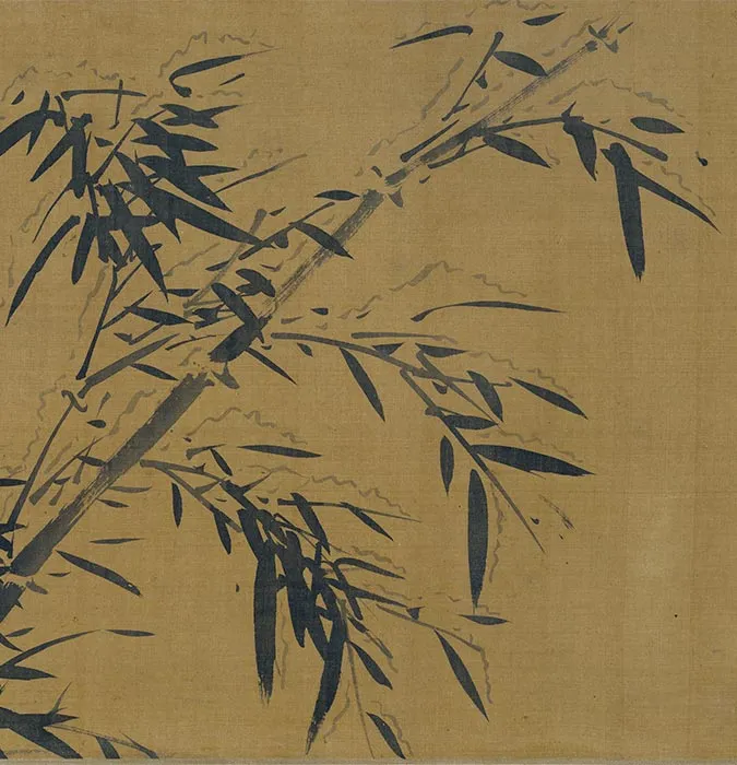 吴镇水墨竹《竹谱卷》_17