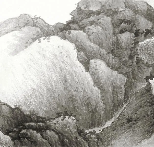 龚贤赠长翁山水卷_30