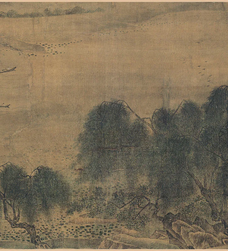 马麟《荷乡清夏图卷》_07