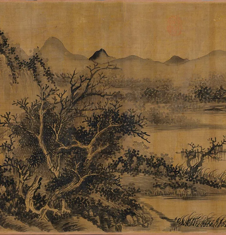 元吴镇山水卷_11