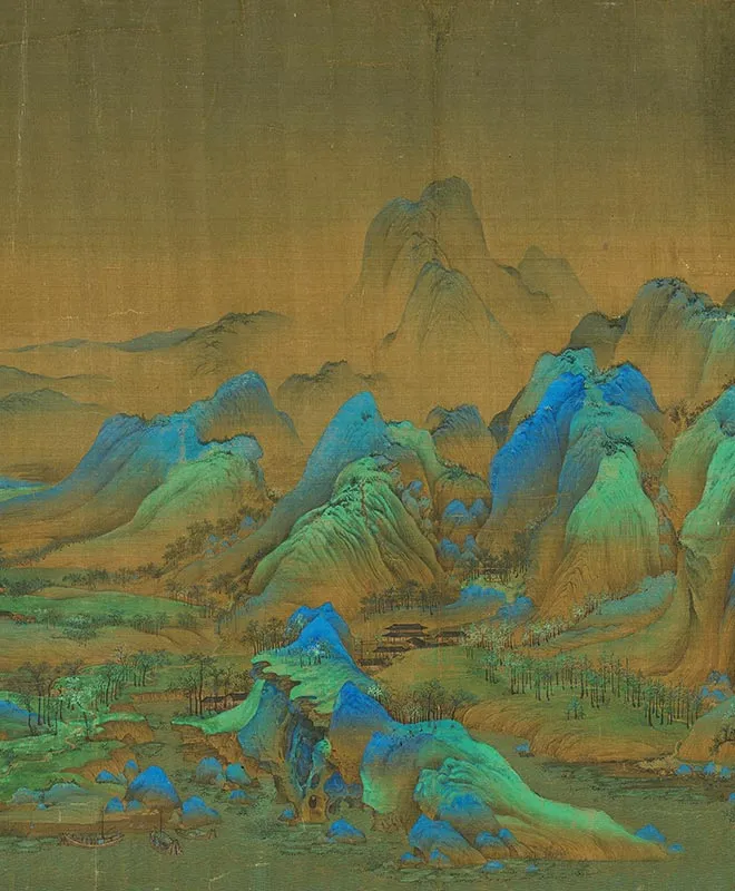 王希孟《千里江山图卷》全卷_23